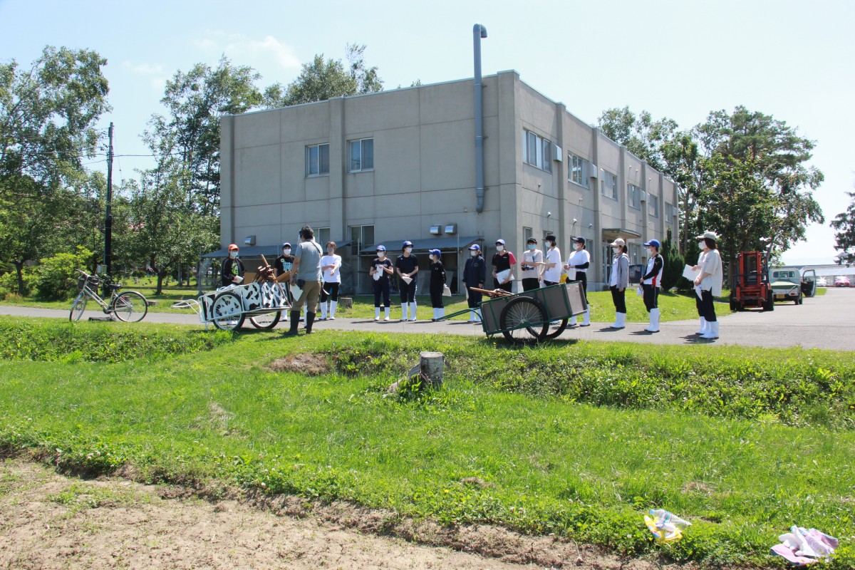 1年生の健土健民入門実習（作物②対面実習）を実施