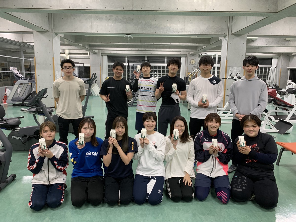 酪農学園大生 学生チャレンジプロジェクト 「筋肉を愛し、牛乳を愛し、人を愛する三愛プロジェクト！」を実施