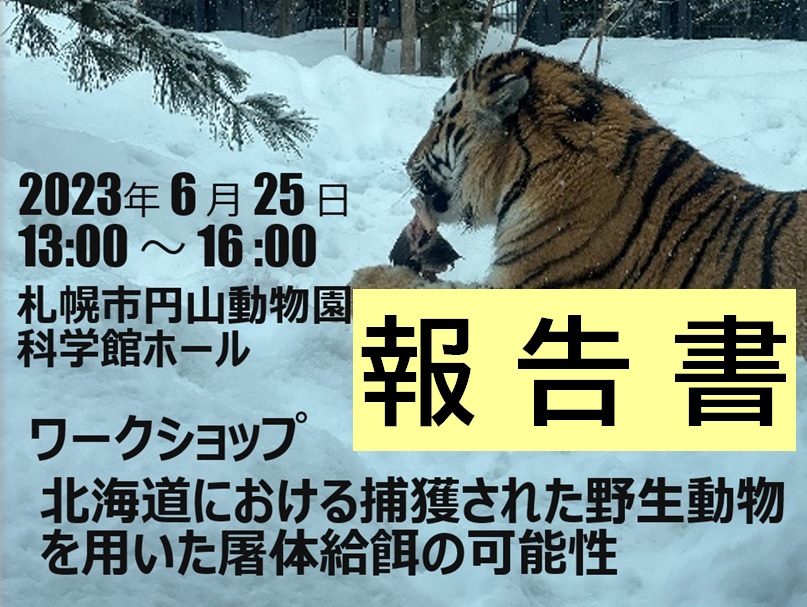 ワークショップ［北海道における捕獲された野生動物を用いた屠体給餌の可能性］の報告書が完成しました！